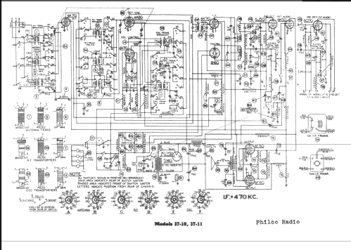 37-11X ; Philco, Philadelphia (ID = 214387) Radio