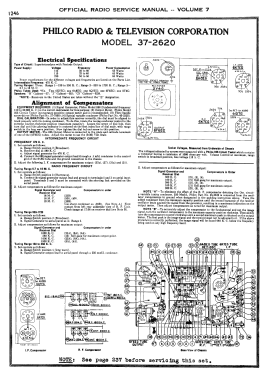 37-2620J ; Philco, Philadelphia (ID = 2905276) Radio