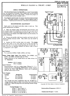 37-2650B ; Philco, Philadelphia (ID = 2865588) Radio