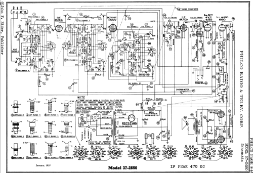 37-2650B ; Philco, Philadelphia (ID = 503007) Radio