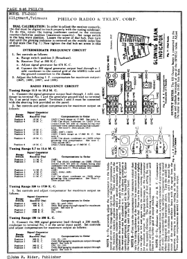 37-2650X ; Philco, Philadelphia (ID = 2865587) Radio