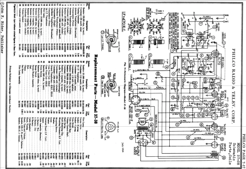 37-38F ; Philco, Philadelphia (ID = 502977) Radio