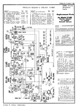 37-602C ; Philco, Philadelphia (ID = 2833983) Radio