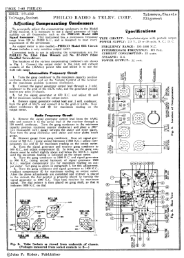 37-602C ; Philco, Philadelphia (ID = 2833984) Radio