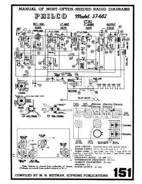 37-602C ; Philco, Philadelphia (ID = 2833986) Radio