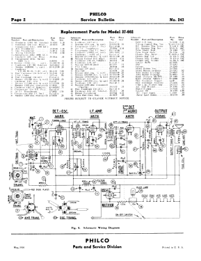 37-602C ; Philco, Philadelphia (ID = 2833990) Radio