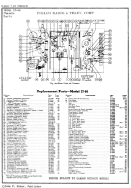 37-60B Tombstone; Philco, Philadelphia (ID = 2861822) Radio