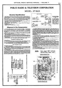 37-623J ; Philco, Philadelphia (ID = 2905249) Radio