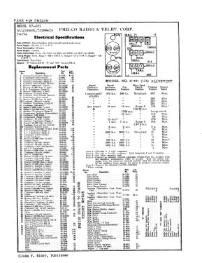 37-641X ; Philco, Philadelphia (ID = 2805687) Radio