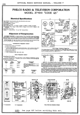 37-641X ; Philco, Philadelphia (ID = 2905258) Radio