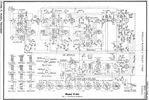 37-643B ; Philco, Philadelphia (ID = 502994) Radio