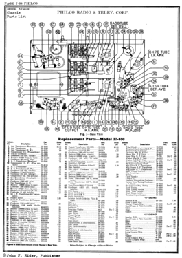 37-650X ; Philco, Philadelphia (ID = 2807617) Radio