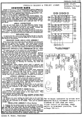 37-670X ; Philco, Philadelphia (ID = 2807661) Radio