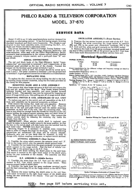 37-670X ; Philco, Philadelphia (ID = 2905262) Radio