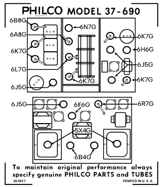 37-690X ; Philco, Philadelphia (ID = 3091153) Radio