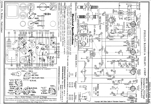 38-10F ; Philco, Philadelphia (ID = 501565) Radio