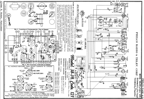 38-39X ; Philco, Philadelphia (ID = 501577) Radio