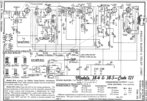 38-5B ; Philco, Philadelphia (ID = 501552) Radio