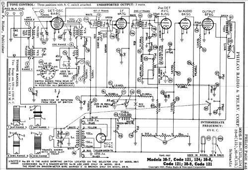 38-7T ; Philco, Philadelphia (ID = 501556) Radio