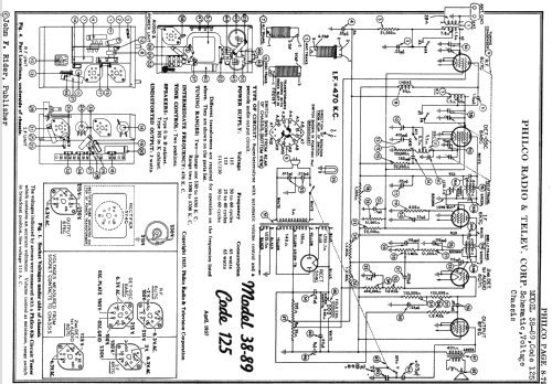 38-89B ; Philco, Philadelphia (ID = 501579) Radio