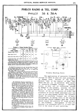 38B ; Philco, Philadelphia (ID = 2898230) Radio