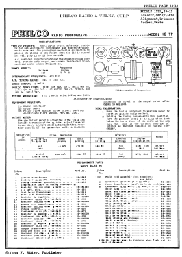 39-12CB ; Philco, Philadelphia (ID = 2871710) Radio