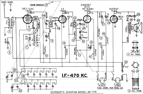 39-175F ; Philco, Philadelphia (ID = 489830) Radio