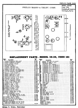 39-25XF ; Philco, Philadelphia (ID = 2869646) Radio