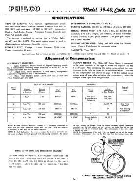 39-2-40Code 121; Philco, Philadelphia (ID = 2917603) Radio