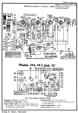 39-6 ; Philco, Philadelphia (ID = 2869603) Radio