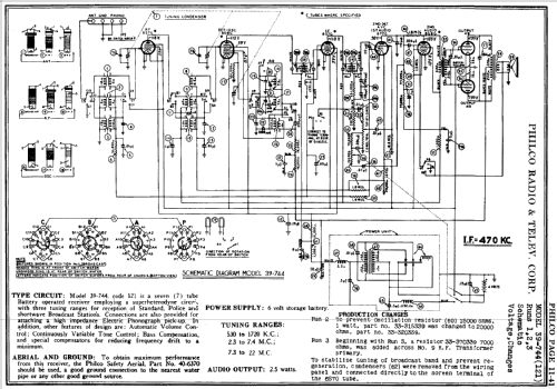 39-744T ; Philco, Philadelphia (ID = 143378) Radio