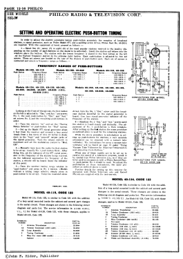 40-124C Code 122; Philco, Philadelphia (ID = 2876120) Radio