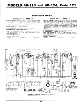 40-124C Code 122; Philco, Philadelphia (ID = 2915718) Radio