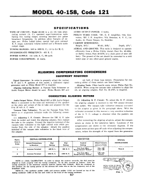 40-158F 40-158 code 121; Philco, Philadelphia (ID = 2915739) Radio