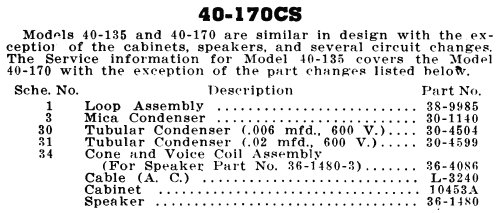 40-170CS ; Philco, Philadelphia (ID = 484137) Radio