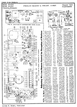 40-205RX ; Philco, Philadelphia (ID = 2874317) Radio