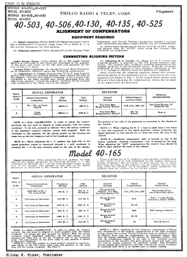 40-503P Radio-Phonograph; Philco, Philadelphia (ID = 2874013) Radio