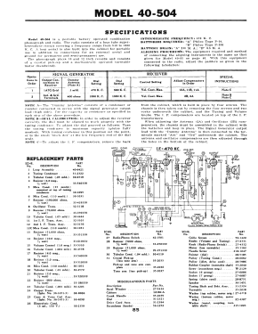 40-504P Radio-Phonograph; Philco, Philadelphia (ID = 2916002) Radio