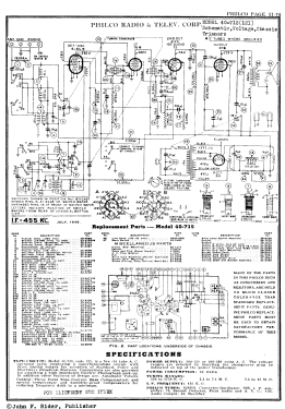 40-715T ; Philco, Philadelphia (ID = 2874665) Radio