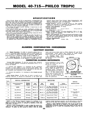 40-715T ; Philco, Philadelphia (ID = 2916016) Radio