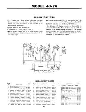 40-74T ; Philco, Philadelphia (ID = 2915368) Radio