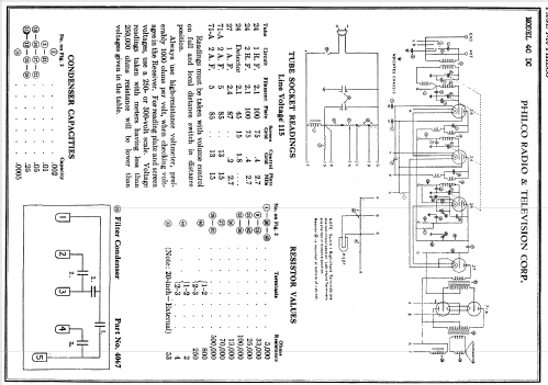 40DC Console; Philco, Philadelphia (ID = 143467) Radio