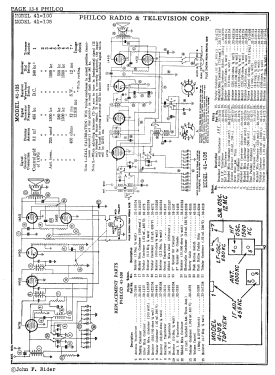 41-100F ; Philco, Philadelphia (ID = 2878680) Radio