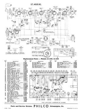 41-230T ; Philco, Philadelphia (ID = 2901075) Radio