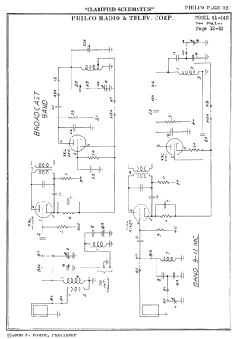 41-240T ; Philco, Philadelphia (ID = 2907973) Radio