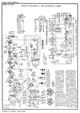 41-265K ; Philco, Philadelphia (ID = 2877424) Radio