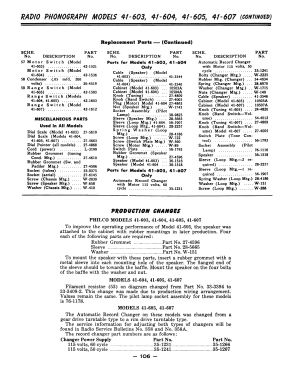 41-603P Radio-Phonograph; Philco, Philadelphia (ID = 2919136) Radio