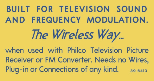 41-603P Radio-Phonograph; Philco, Philadelphia (ID = 3089297) Radio