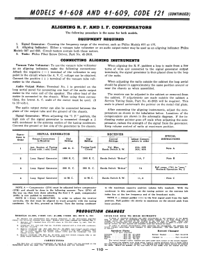 41-609P code 121 Radio-Phonograph; Philco, Philadelphia (ID = 2919158) Radio