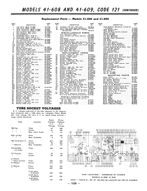 41-609P code 121 Radio-Phonograph; Philco, Philadelphia (ID = 2919159) Radio